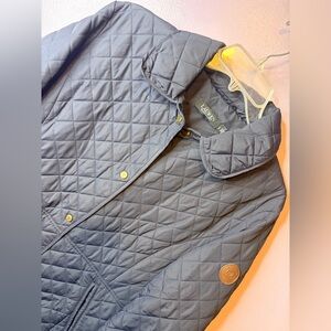 Lauren Ralph Lauren Quilted Jacket Women’s Large Navy Snap Button Coat Q Luxury